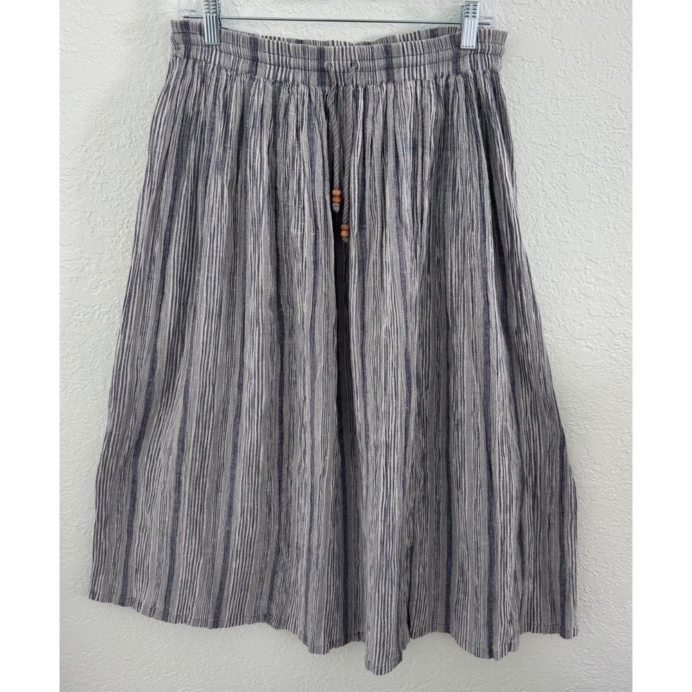 Hunt Club Broomstick Pleated Maxi Prairie Skirt Women's Medium P Cottagecore